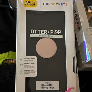 OTTERBOX iPhone 8 Plus 7 Plus Defender Otter +‎ Pop PopSockets